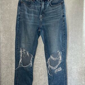 American Eagle Outfitters Blue Distressed Jeans
